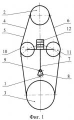 Натяжное устройство для реверсивных передач с гибкой связью (патент 2517273)
