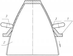 Способ изготовления оболочки оживальной формы ротационным выдавливанием с активным регулированием толщины оболочки в процессе изготовления (патент 2438820)