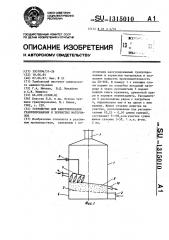 Устройство для капсулирования гранулированных и зернистых материалов (патент 1315010)