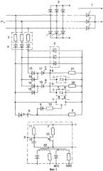 Способ и устройство управления тиристорами трехфазного преобразователя (варианты) (патент 2308141)