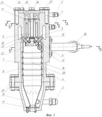 Противоточная водород-кислородная камера сгорания (патент 2536646)