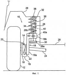 Подвеска колеса для задних колес транспортных средств (патент 2514614)