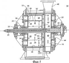 Способ и устройство для отделения волокон от газа в центрифуге (патент 2495705)