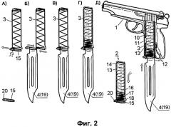 Применение магазина к стрелковому оружию в качестве рукояти (патент 2408831)