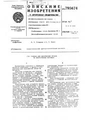 Головка для накатывания резьбына многогранных метчиках (патент 795674)