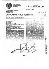 Почвообрабатывающий рабочий орган (патент 1782368)