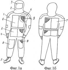 Одежда спасателей для защиты от радиоактивного излучения в сейсмически-опасных зонах (патент 2538458)