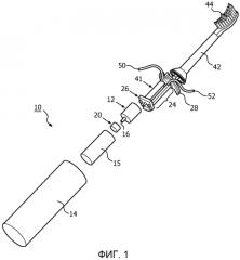 Механическая кинематическая цепь с двигателем и эксцентриком для резонансной электрической зубной щетки (патент 2550432)