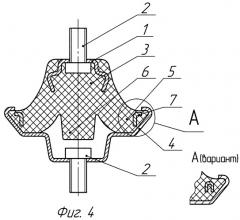 Виброизолирующая опора силового агрегата (патент 2493452)