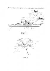 Система оценки электромагнитных параметров морского объекта (патент 2632984)