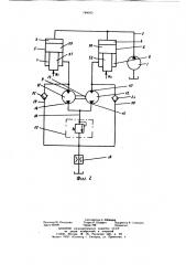 Гидросистема синхронизации гидродвигателей (патент 748043)