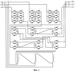 Тиристорное фазоповоротное устройство с вольтодобавочным трансформатором для сети среднего напряжения (патент 2621062)