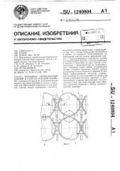 Механизм переплетения прядей в сетеплетельной машине (патент 1240804)