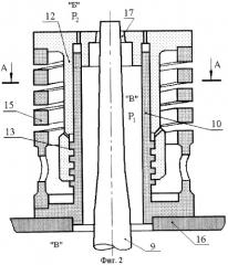 Пневмогидравлический амортизатор (патент 2261381)