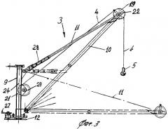 Устройство приставного башенного крана для демонтажа связей "башня-здание" (патент 2361803)