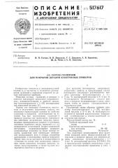 Состав суспензий для покрытия деталей электронных приборов (патент 517617)