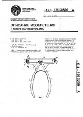 Ручной зажимной инструмент (патент 1013250)