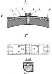 Тормозная колодка железнодорожного транспортного средства (патент 2318143)