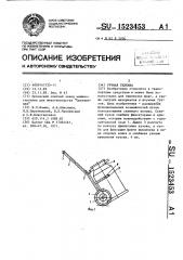 Ручная тележка (патент 1523453)