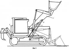 Устройство уравновешивания рабочего оборудования гусеничного погрузчика (патент 2314390)