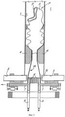 Способ и устройство угловой ориентации вдоль оси трубчатого трикотажного изделия, такого как носок (патент 2401335)