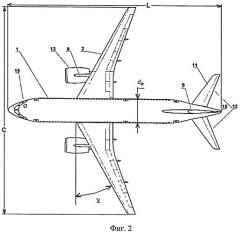 Самолет ближне-среднемагистральный (патент 2384463)