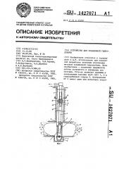 Устройство для скважинной гидродобычи (патент 1427071)