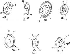 Пневматический двигатель для инструментов с поворотно-вращательным приводом (патент 2406828)
