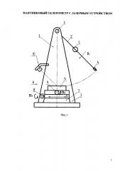 Маятниковый склерометр с лазерным устройством (патент 2619448)