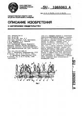 Режущий аппарат к уборочной сельскохозяйственной машине (патент 1068063)