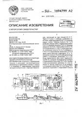 Гидропривод рабочего оборудования скреперного поезда (патент 1694799)