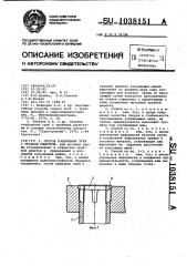 Способ соединения труб с трубной решеткой (патент 1038151)