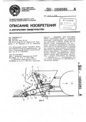 Машина для посадки лука (патент 1050595)