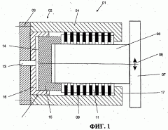 Устройства для регулирования прижимного давления валка, установленного с возможностью его позиционирования (патент 2263582)
