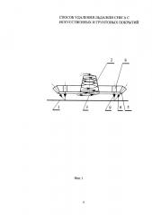 Способ удаления льда и/или снега с искусственных и грунтовых покрытий (патент 2614816)