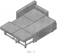 Механизм трансформации дивана-кровати (патент 2591095)