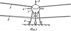 Биплан с мускульным приводом (патент 2302977)
