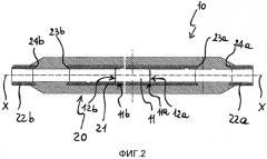 Способ изготовления соединительного узла для электрических кабелей среднего или высокого напряжения и соединительный узел, получаемый упомянутым способом (патент 2547832)