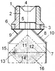Рассекатель потока жидкости эжекционного типа (патент 2622798)