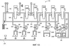 Гидравлическая система управления для автоматической коробки передач, имеющая подсистему управления гидротрансформатором с тремя путями передачи (патент 2459989)