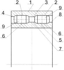 Двухрядный роликовый подшипник качения (патент 2588299)