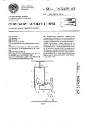 Устройство для тренировки спортсменов-единоборцев (патент 1632439)