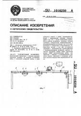 Тележечный конвейер (патент 1016250)
