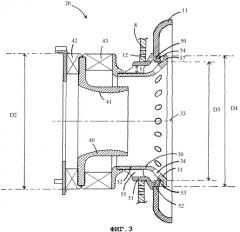 Устройство впрыскивания смеси топлива с воздухом, камера сгорания и газотурбинный двигатель, снабженный таким устройством (патент 2420691)