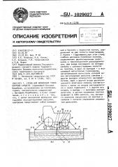 Стенд для испытания транспортных средств (патент 1029027)