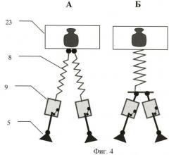 Простая конструкция компенсации веса человека при ходьбе и беге (патент 2489130)