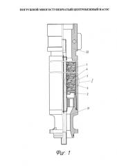 Погружной многоступенчатый центробежный насос (патент 2578924)