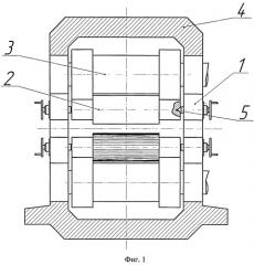 Опорный узел рабочих валков прокатной клети кварто (патент 2497615)
