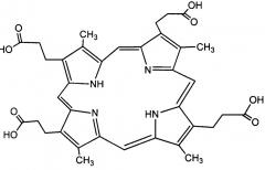 Способ получения 3,3',3'',3'''-(3,8,13,17-тетраметилпорфирин-2,7,12,18-тетраил) тетрапропионовой кислоты (копропорфирина) (патент 2644674)