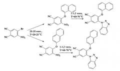 Способ получения 4-(1-бензотриазолил)-5-[1(2)-нафтокси]фталодинитрилов (патент 2540866)